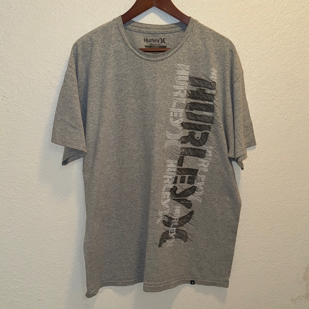 Hurley Men's Gray Graphic Tee